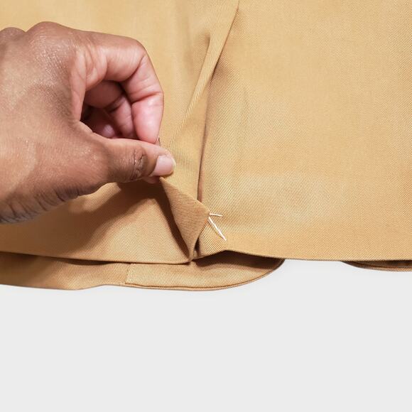 NWT J. Crew Factory Drapey Twill Double-Breasted Blazer Warm Brandy Sz 6 Preppy - Picture 15 of 16